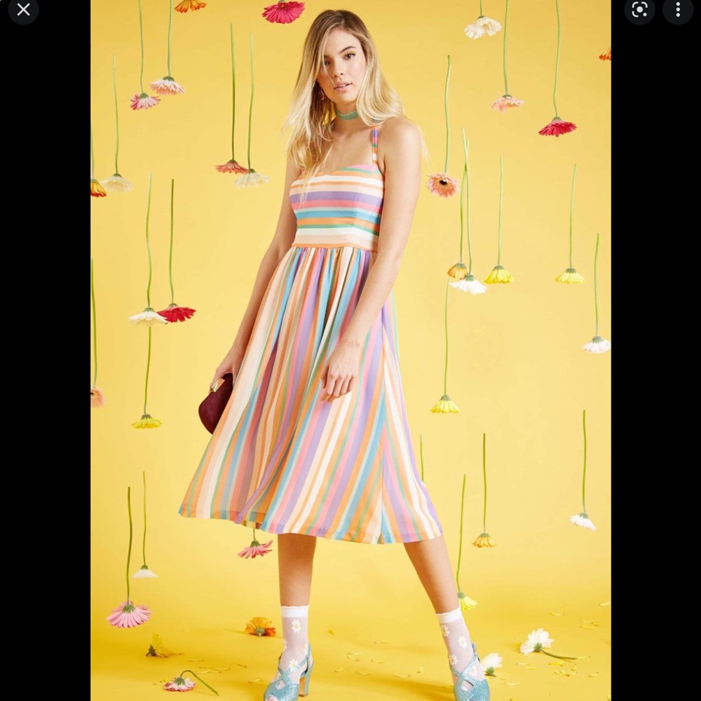 🌈Purposefully Piquant Rainbow Dress🍭